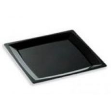 Plastový talíř 13,6x13,6 cm černý